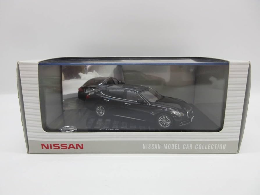 ミニカー Nissan Cima 1/43 NISSAN「1/43 CIMA」ブラック 日産 シーマ 黒 ディーラー